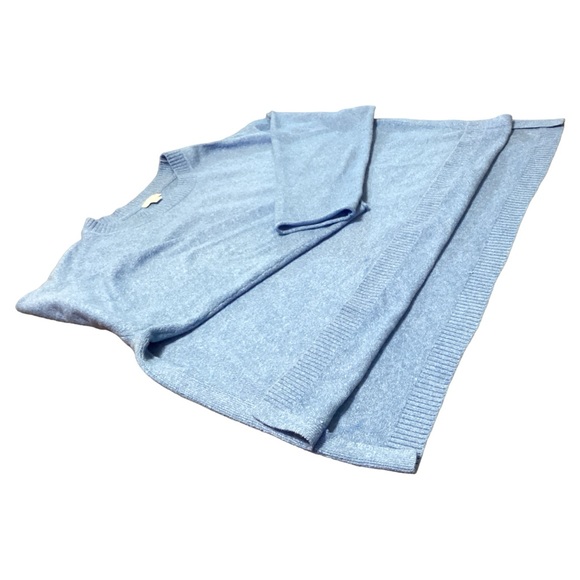 J. Jill Women's Long Sleeve Split Hem Blue Stretch Pullover Sweater Plus Size 3X - Picture 4 of 16